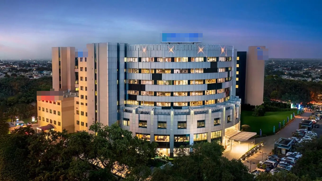 Hospital building in New Delhi